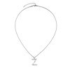 Adornia Silver Plated Mixed Stone Crystal Initial Necklace - 3 of 3