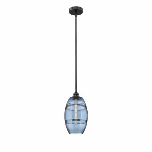 Vaz - 1 Light Stem Hung Mini Pendant In Industrial Style-9.38 Inches Tall and 8 Inches Wide - 1 of 1