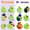 Joyfy 12 PCS Halloween Rubber Ducks Bath Toys, Glow in The Dark Ducks for Trick or Treating Goodie Bag Fillers, Halloween Party Favors Supplies Decor - 4 of 4