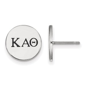 Black Bow Jewelry Sterling Silver Kappa Alpha Theta Greek Life Stud Earrings - 1 of 3