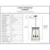 Urban Ambiance Luxury Industrial Chandelier 20.125''H x 15.5''W,  Charcoal Finish,  Berkeley Collection, UHP3907 - 3 of 4