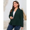 Plus Size Business Casual Blazers for Women Long Sleeve Shawl Lapel Blazer Suit Jackets - 3 of 4