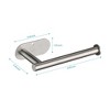 Paper Towel Holder - Self-Adhesive or Drilling, stainless steel wall-mounted paper towel holder for kitchen, bathroom - 4 of 4