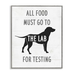 Stupell Industries Kitchen All Food to the Lab Framed Giclee Art - 1 of 4