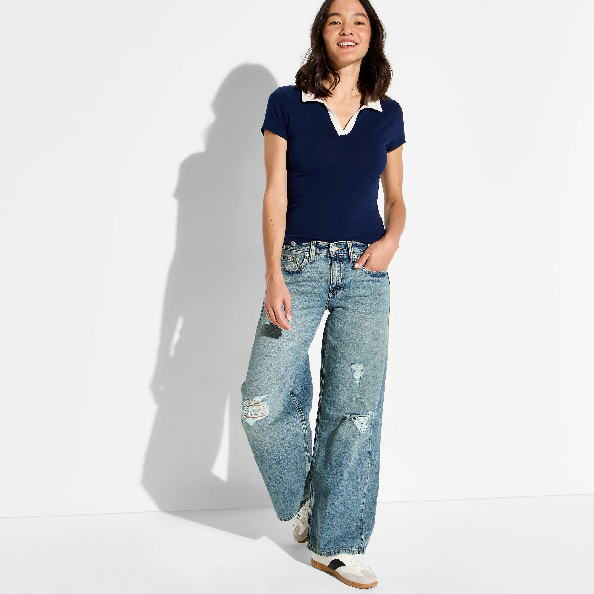 Women's Ultra Low-Rise Baggy Jeans - Wild Fable™