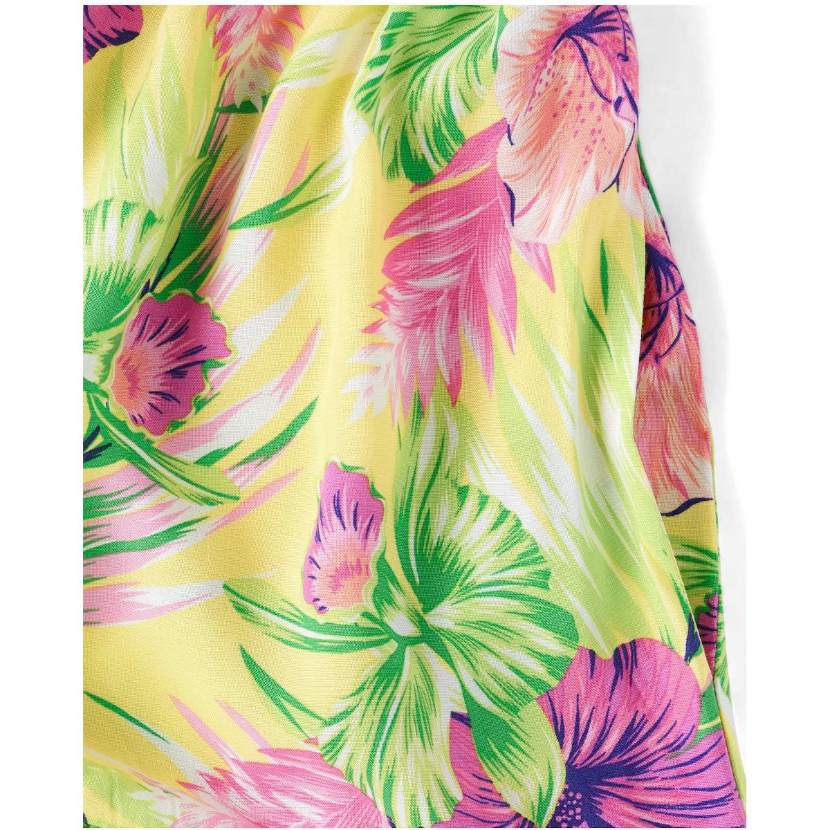 The Children's Place Womens Mommy And Me Short Sleeve Tropical Print Midi Tiered Dress - thumbnail 4