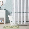 Striped with Tassels Kids' Shower Curtain Blue - Pillowfort™: Twill, Machine Wash, Buttonhole Top, OEKO-TEX Certified - 2 of 4