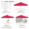 EAGLE PEAK 12x12ft Pop Up Canopy with One Sidewall, Easy Setup Event Instant Tent - 2 of 4