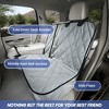4Knines Rear Seat Cover for Fold Down Seats No Hammock Black Regular - 3 of 4