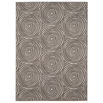 2'x3' Jasile Washable Outdoor Rug Ivory/Black - Linon