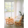 Nordlys Set of 2 Natural Rattan Coffee Tables Exotic Boho Living Room - 2 of 4
