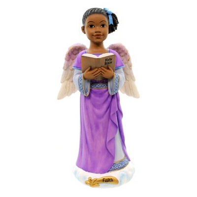 Black Art 7.5" Love Angel Of Inspiration Religious Holy Bible  -  Decorative Figurines