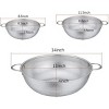 Colander Set of 3, Stainless Steel Micro-Perforated Colanders Strainers for Draining Rinsing Washing, Ideal for Pasta Vegetables Fruits, Heavy Duty - 2 of 4