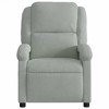 VidaXL Massage Recliner Chair Light Gray Velvet - 4 of 4