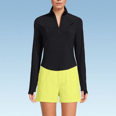 Lands' End Women's Long Sleeve Rash Guard Cover-up UPF 50