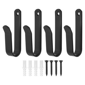 Unique Bargains Skateboard Horizontal Snowboard Wall Mount Clips Deck Display Hanger Hooks - 1 of 3