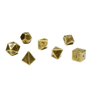 Ultra PRO Heavy Metal Antique RPG Dice Set (7ct) - 1 of 1