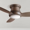 44" Minka Aire Modern Hugger Indoor Ceiling Fan with LED Light Remote Control Oil Rubbed Bronze for Living Room Kitchen Bedroom - 2 of 4