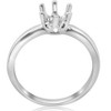 Pompeii3 Solitaire Solstice Style Engagement Ring Setting 14K White Gold - 3 of 4
