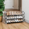 Slim 3-Tier Shoe Rack with Space-Saving Design and Sturdy Construction - Ideal Shoe Storage Solution for Entryways and Closets - 4 of 4