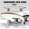 Magneto Skateboard | Maple Wood | ABEC 5 Bearings | Double Kick Concave Deck | For Beginners, Teens & Adults (Wise Owl Blue) - 4 of 4