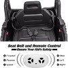 12V Kids Ride on UTV Electric Vehicle, Battery Powered Ride On Car Toy with Remote Control, 4 Wheels Spring Suspension, LED Lights, Music - 4 of 4
