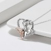 I Love You To The Moon Angel Necklace for Women Sterling Silver Pendant and Chain by Ginger Lyne - 2 of 4