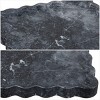 Ava Scalloped Marble Tray - RDC4054 - Charcoal - Safavieh - 4 of 4