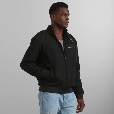 Members Only Men's Iconic Racer Quilted Lining Jacket - Large - Black — фото 4