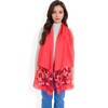Anna-Kaci Women's Elegant Floral Embroidered Sheer Scarf with Lightweight Textured Fabric Overlay for Sophisticated Style - 2 of 4