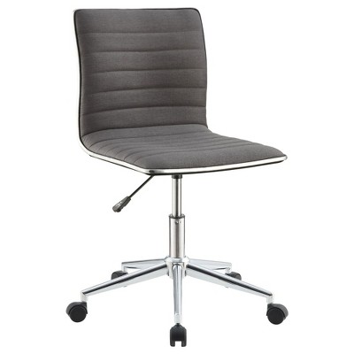NicBex Adjustable Height Armless Office Chairs with Universal Wheels for Work Study