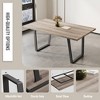 62.9-inch rectangular MDF dining table, simple and modern design, 6-person dining table, perfect for kitchen and dining rooms - 4 of 4