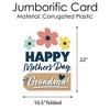 Big Dot of Happiness Grandma, Happy Mother's Day - We Love Grandmother Giant Greeting Card - Big Shaped Jumborific Card - 16.5 x 22 inches - image 4 of 4