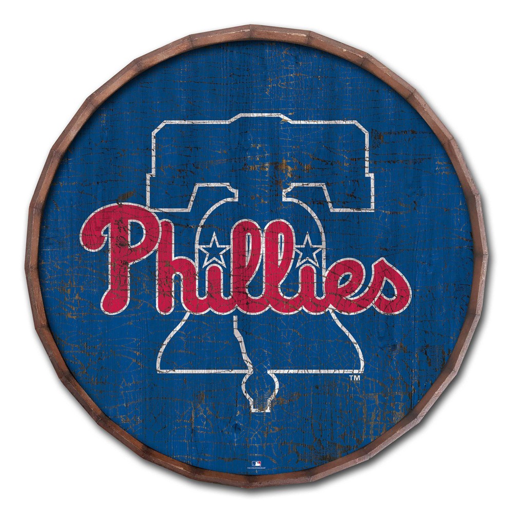 Photos - Wallpaper MLB Philadelphia Phillies Cracked Color 24" Barrel Top