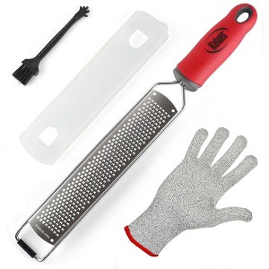 Kaluns Zester, Stainless Steel Zester with Glove and Cleaning Tool - 1 of 4