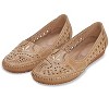 Collections Etc Cut-Out & Embroidered Slip-On Shoes with Arch Support - 4 of 4