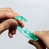 Home Mart Goods 12 Piece Premium Plastic Teal Blue Shower Curtain Hooks Rings Round 2.3" Inches - 3 of 4
