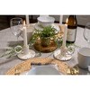 Elanze Designs Vintage Style Resin, Dining Table Centerpiece, Home Decor, Holders for Tapered Cles, Pack of 2, White  Black Speckles - 3 of 4