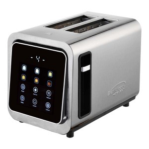 Brentwood 2-Slice 1,100-Watt Touch-Screen Digital Toaster with Extra-Wide Slots, Stainless Steel in Silver - 1 of 4