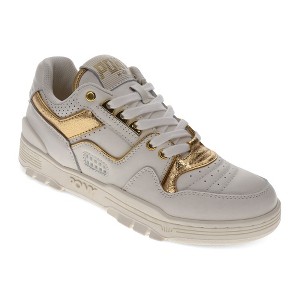 PONY Mens M100 Low Metallic Genuine Leather Premium Lace Up Athletic Sneaker Shoe - 1 of 4