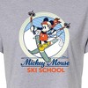 Women's - Disney - Mickey Mouse Ski School Cropped Graphic T-Shirt - image 2 of 4