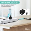 iHome Single Port USB Wall Charger Block, 5FT Micro USB Charging Cable, Lightweight & Portable, Black - 3 of 4