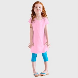 City Threads Soft Knit Jersey Girls Cap Sleeve Dress - USA-Made - 1 of 4