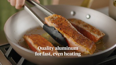 Champagne Aluminum Nonstick 2-Quart Sauce Pan with Gold Handle