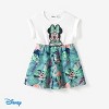 PATPAT Family Matching Outfits Disney Mickey and Friends Ruffled Cami Dresses and Striped T-Shirts Sets - 4 of 4