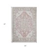 Pink And Gray Medallion Area Rug - 3 of 4