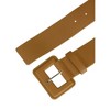 Allegra K Women's Plus Size Pure Adjustable Rectangle Buckle Wide Waist Belt for Dress 1 Pc - 2 of 4