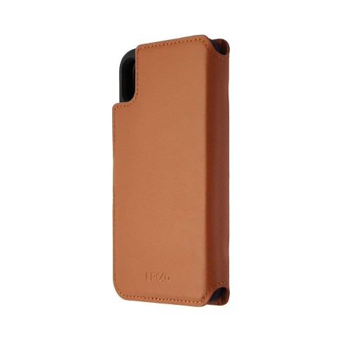 Ercko 2-in-1 Magnet Wallet Leather Case For Iphone Xr - Brown : Target