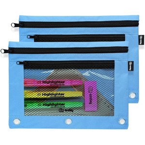 Enday Double Zipper Binder Pencil Pouch - 1 of 4
