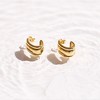 EVRY JEWELS WATERPROOF Gold or Silver Plated Hailey Earrings - 2 of 4
